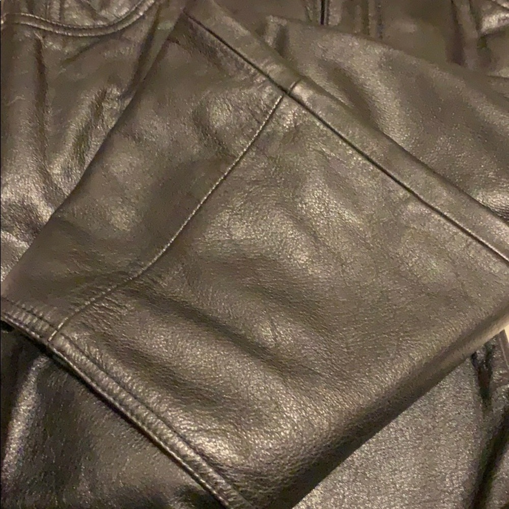 Wilsons Leather Black Straight Leg Pants - Picture 5 of 12
